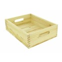 Cagette en pin naturel 36 x 27 x 10 cm