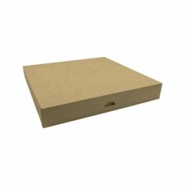 Boîte pâtissière Kraft brun 29 x 29 x 5 cm - par 50