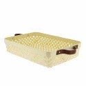 Corbeille bambou anses PU 33 x 23 x 7 cm - par 20