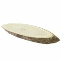 Plateau rondin ovale bois 39 x 15 x 2 cm - par 12