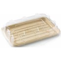 Couvercle RPET rectangulaire pour plateau 46 x 30 cm - par 50