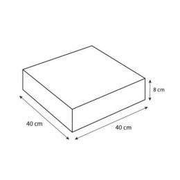 Boîte pâtissière blanche en carton 40 x 40 x 8 cm - par 25