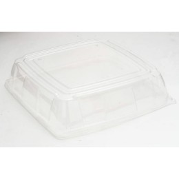 Couvercle carré transparent PET 27 x 27 cm - par 25