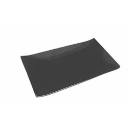 Plat rectangulaire mélamine noir 28,5 x 18 cm