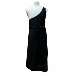 Tablier de boucher parisien 1 bretelle noir 130 x 100 cm