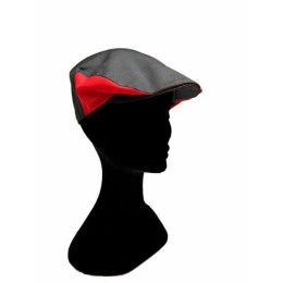 Casquette boucher noir et rouge - par 2