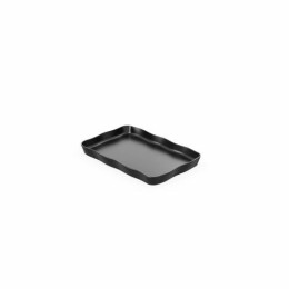 Plat Aalto mélamine noir 20,3 x 13,2 x 2 cm