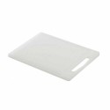 Planche de decoupe PEHD blanc à rigole avec pieds 35 x 25 x 1 cm