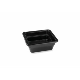 Plat mélamine noir GN 1/6 17,6 x 16 x 6,5 cm