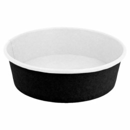 Pot à salade Kraft noir 50 cl - par 50
