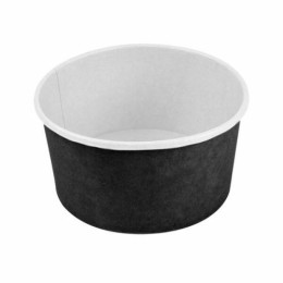 Pot à salade Kraft noir 100 cl - par 50