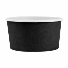 Pot à salade Kraft noir 100 cl - par 50