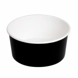Pot à salade Kraft noir 75 cl - par 50