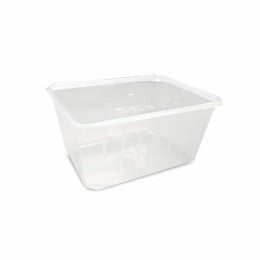 Barquette plastique micro-ondable 180 cl avec couvercle - par 100