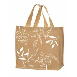 Sac en jute imprimé végétal - par 25