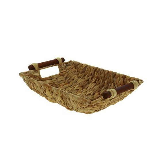 Corbeille jonc de mer Kaola 33 x 26 x 8,5 - par 10 Corbeille jonc de mer Kaola 33 x 26 x 8,5 - par 10