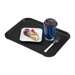 Plateau fast food PP noir 35,5 x 45,7 cm - par 12