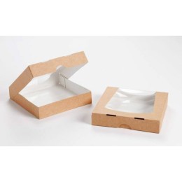 Boîte carton à fenêtre 240 x 240 x 40 mm - par 50