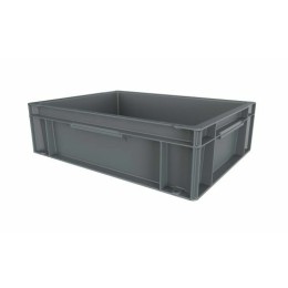 Bac plein gerbable PEHD gris 9L - 40 x 30 x 11,8 cm