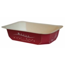 Barquette carton scellable décor fêtes 100 cl - par 65
