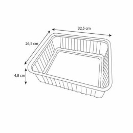 Barquette micro-ondes scellable GN 1/2 PP 300 cl - par 150