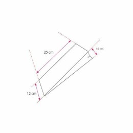 Sacs plastique PEBD 150 cl 50 µ - 25 x 12 + 5 cm - par 500