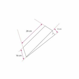 Sacs plastique PEBD 200 cl 50 µ - 28 x 16 + 6 cm - par 500