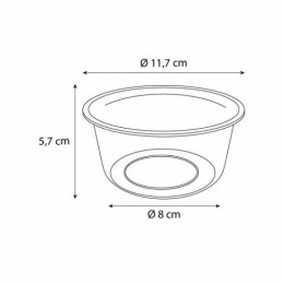 Pot Tusipack PET cristal 350 ml - par 50