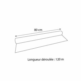 Rouleau papier irisé neutre 35 µ - 0,8 x 120 m