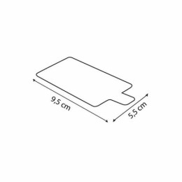 Rectangle pâtissier à languette or et noir 9,5 x 5,5 cm - par 200