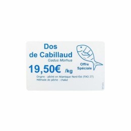 Ruban d'impression monochrome bleu pour imprimante Flex et Duplex