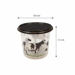 Pot à crème fraiche décor vache 25 cl - par 250