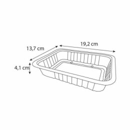 Barquette scellable PP noir 75 cl - par 100