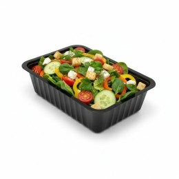 Barquette plastique noire scellable Alphacel 1000 ml - par 100