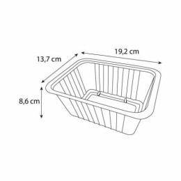 Barquette scellable PP noir 150 cl - par 100