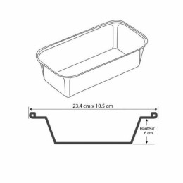 Moule rectangulaire aluminium MO 1100 110 cl - par 100