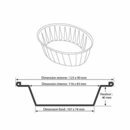 Ramequin aluminium RO 251 25,1 cl - par 100