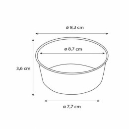 Ramequin aluminium RA176 Ø 93 mm 17,6 cl - par 100