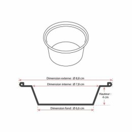 Timbale plissée aluminium GO125 12,5 cl - par 100