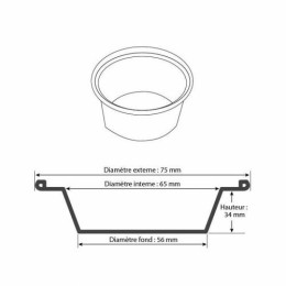 Timbale plissée aluminium GO85 8 cl - par 100