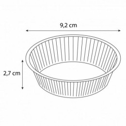 Barquette ronde PS 12 cl ⌀ 92 mm - par 1000