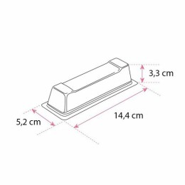 Moule aiguillette PET cristal 14,4 x 5,2 x 3.3 cm - par 100
