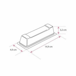 Moule aiguillette PET cristal 149 x 52 x 30 mm - par 100
