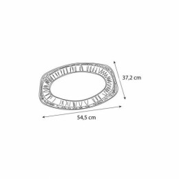 Plat traiteur ovale en aluminium 55 x 36 cm - par 10