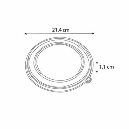 Couvercle RPET pour saladier pulpe rond 100 cl - par 150