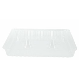 Couvercle transparent PLA pour plateau repas 5 compartiments 29 x 22,4 cm - par 50