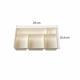 Plateau repas PLA 5 compartiments 29 x 22,4 x 3 cm - par 50