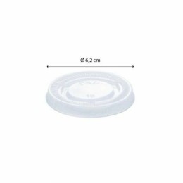 Couvercle PLA pour pot à sauce bagasse 3 cl et 6 cl - par 5