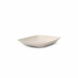 Mini assiette carré bagasse 66 x 66 mm - par 50