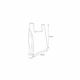 Sac bretelles blanc "Fromagerie" PEBD 50 µ 45 x 26 + 7 cm - par 500